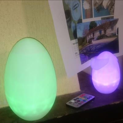 OEUF VEILLEUSE H180 à LED MULTICOLORE sur secteur ou piles